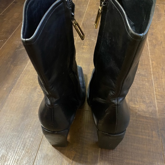 Vintage Gucci by Tom Ford black leather ankle boots belt - Picture 6 of 16